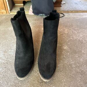 Black Suede Ankle Boots